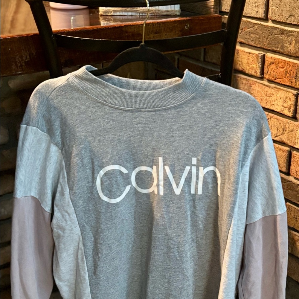 Calvin Gray and Pink Sweatshirt
